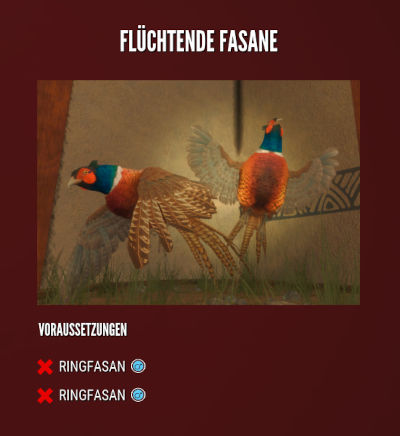 Multimount - Flüchtende Fasane