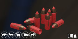 Logo Munition Treibspiegelgeschoss mit Polymerspitze .50